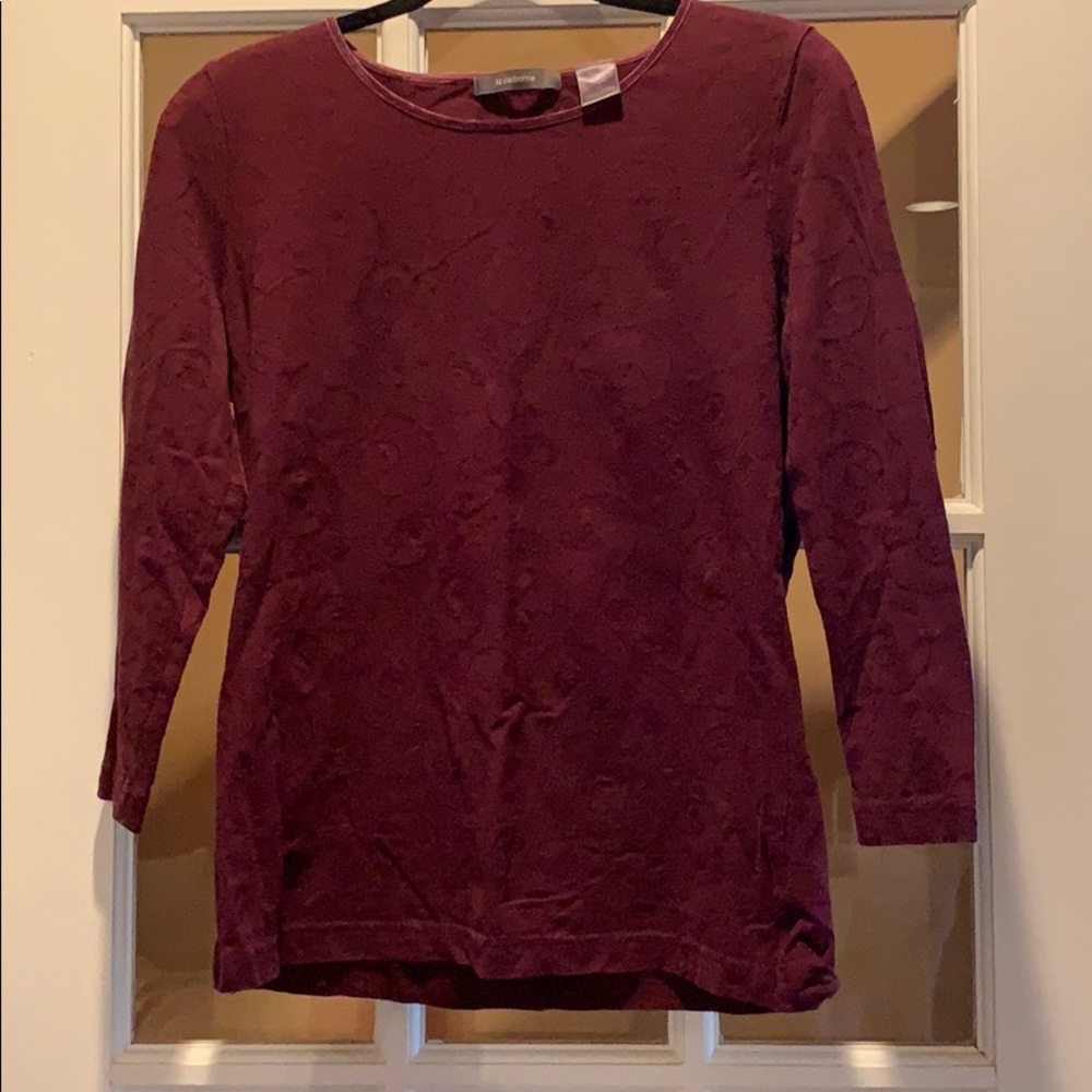 Liz Claiborne Long Sleeved Stretch Tee